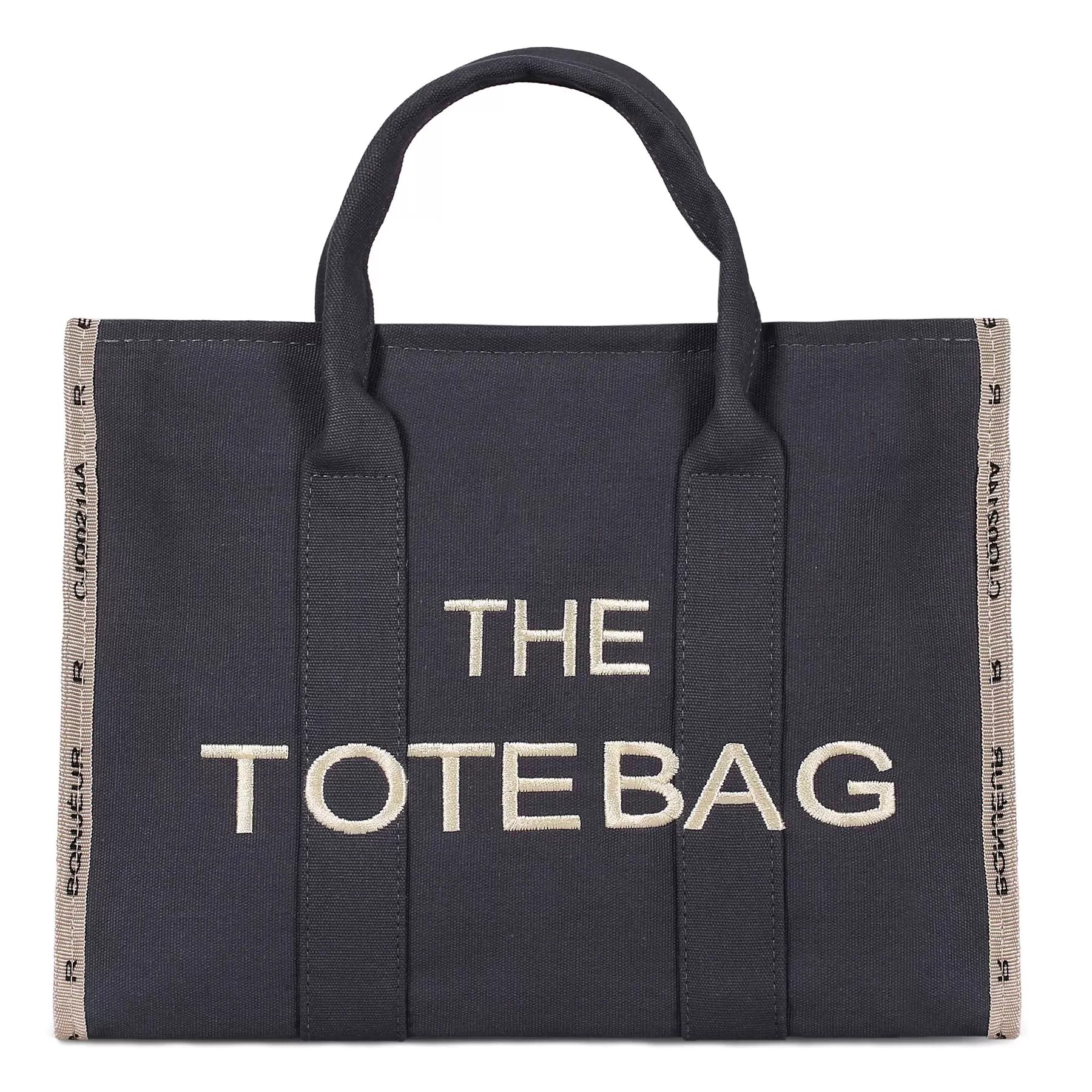 Keten Kumaş The Tote Bag - Koyu Gri